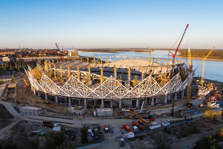 Строительство стадиона Волгоград Арена